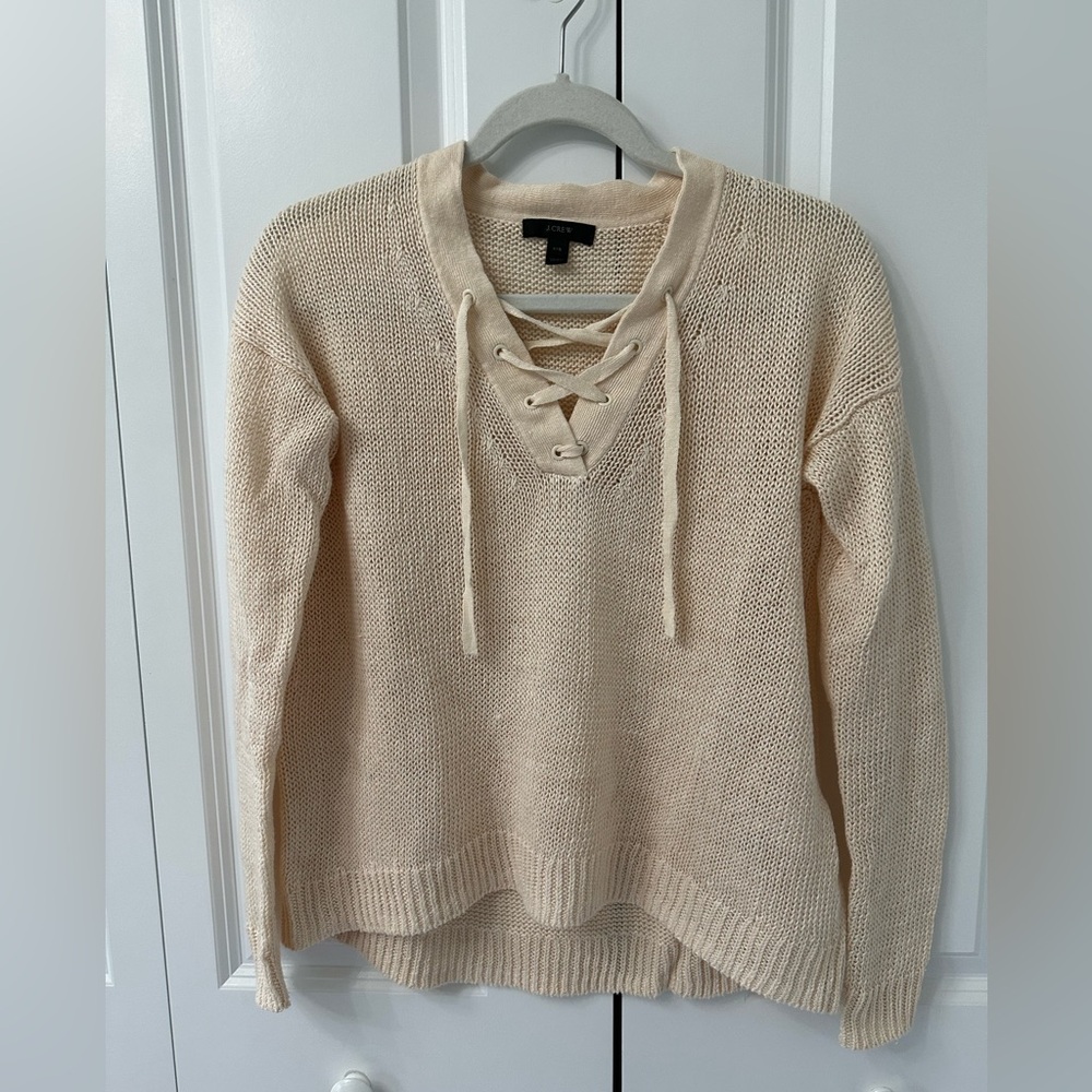 J.Crew loose knit oversized beach sweater